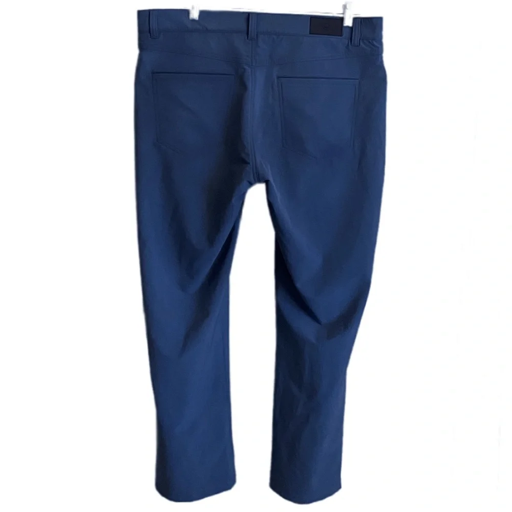 Peter Millar Crown Crafted Golf Pants 5 Pocket Medium Blue Mens